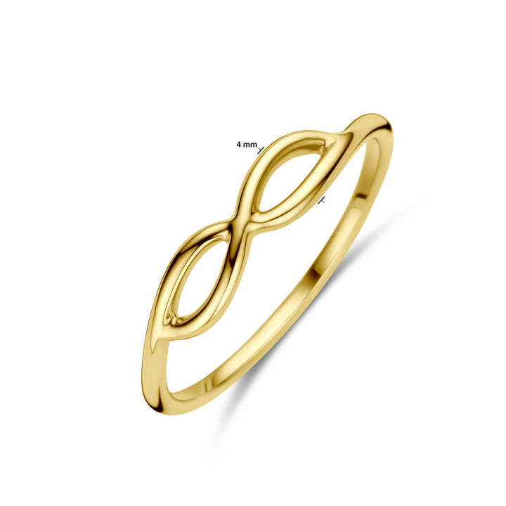 ring infinity 14K geelgoud