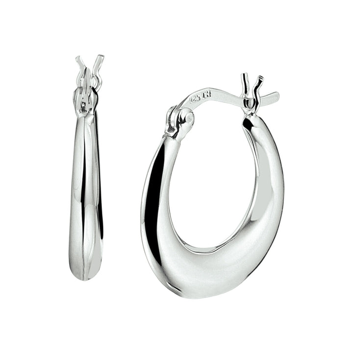 oorringen zilver gerhodineerd