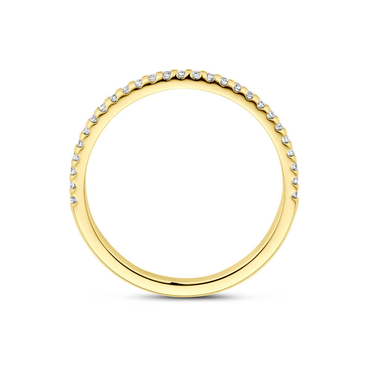 ring lab grown diamant 0.15ct h si 14K geelgoud