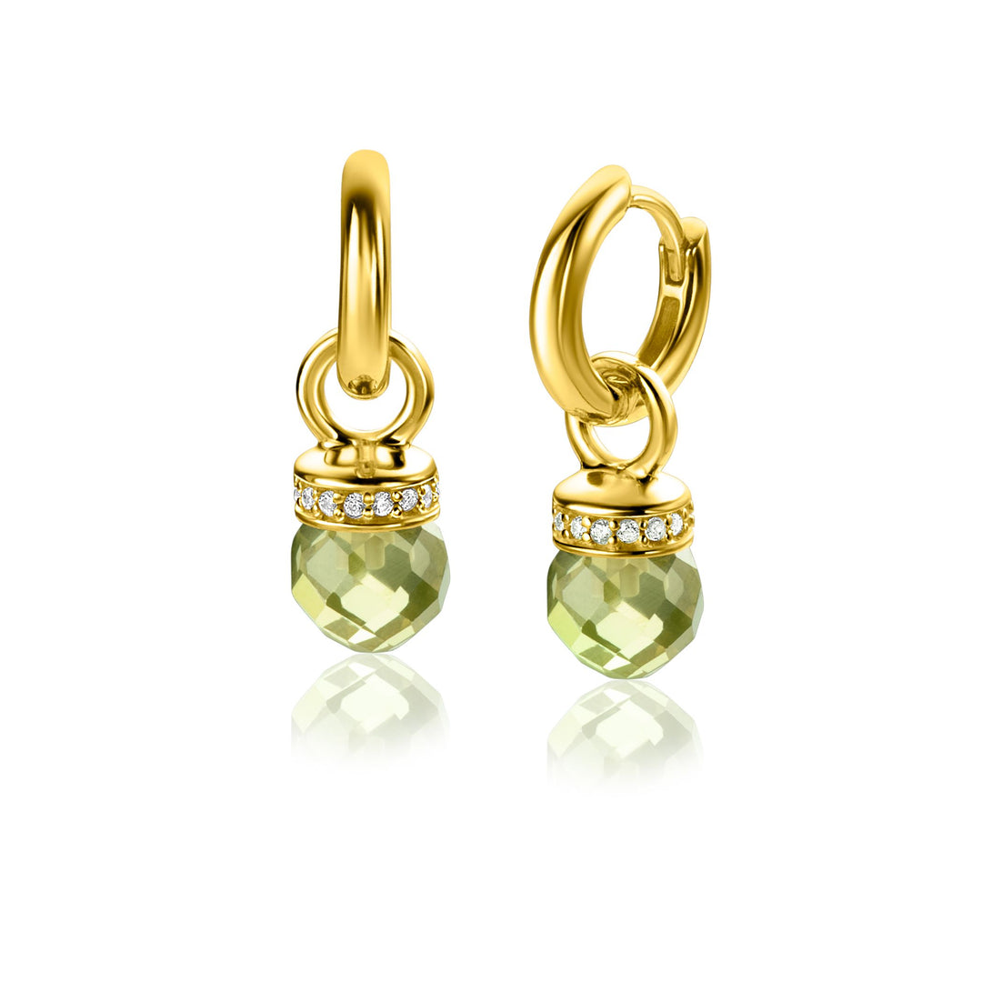 Zinzi Earrings Gold Plated Zich2428