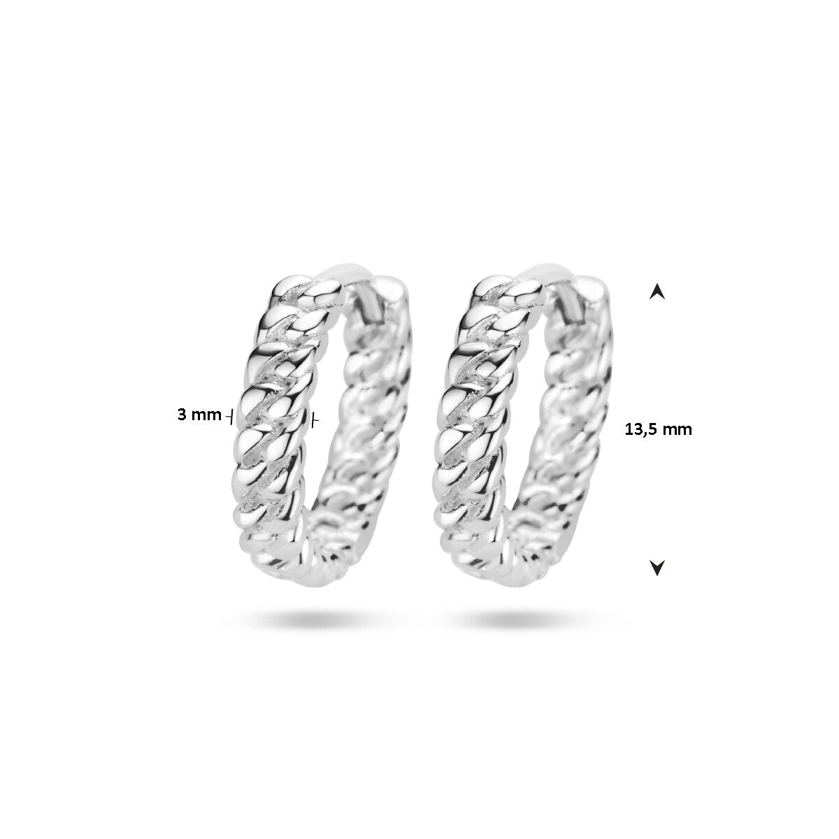 drop earrings silver rhodium plated