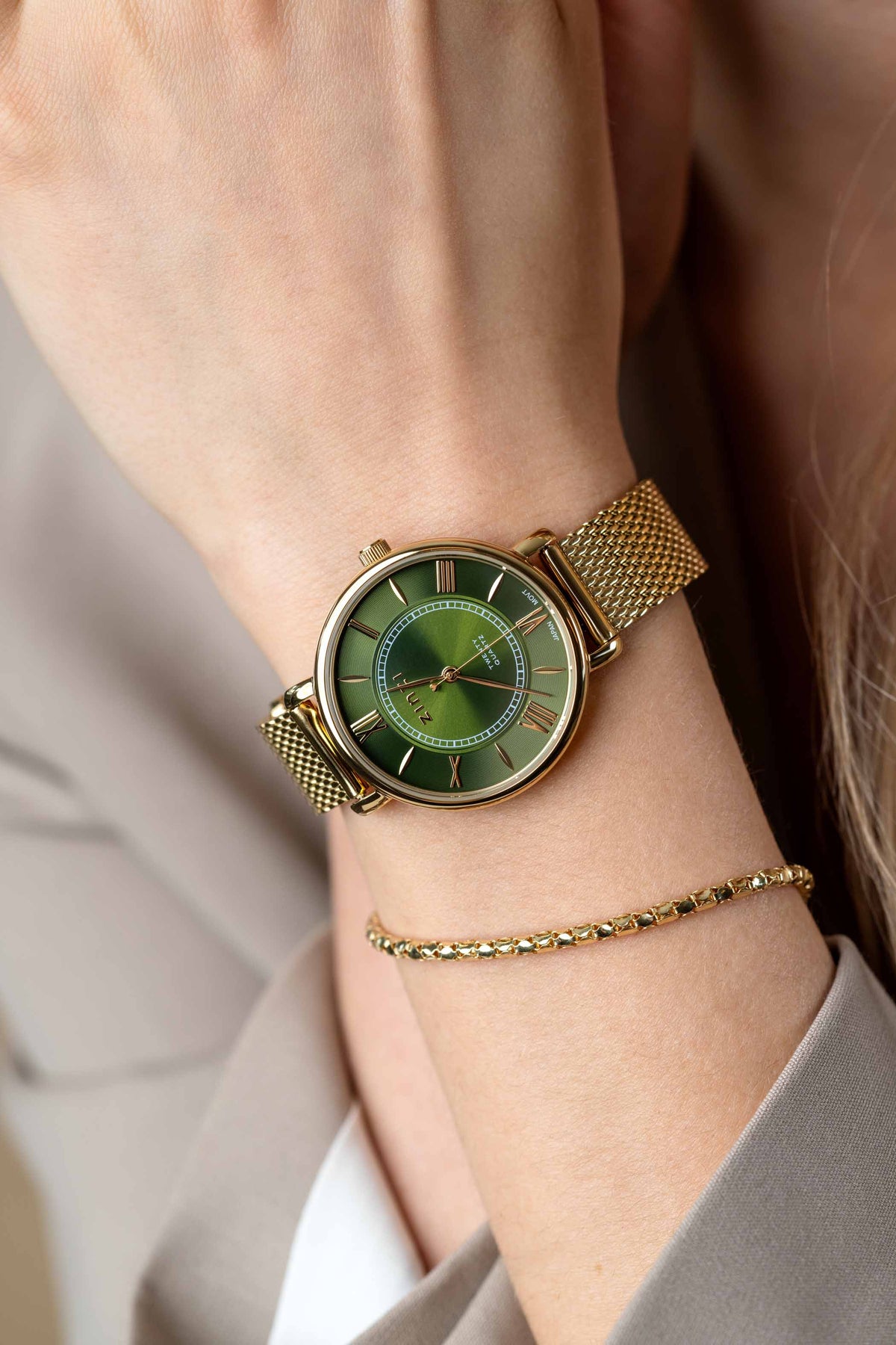Zinzi Geelgoudkleurig Horloge Gold Plated Ziw2054