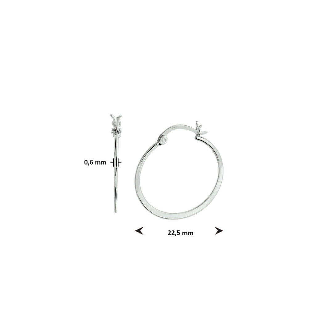 earrings hinge silver rhodium plated