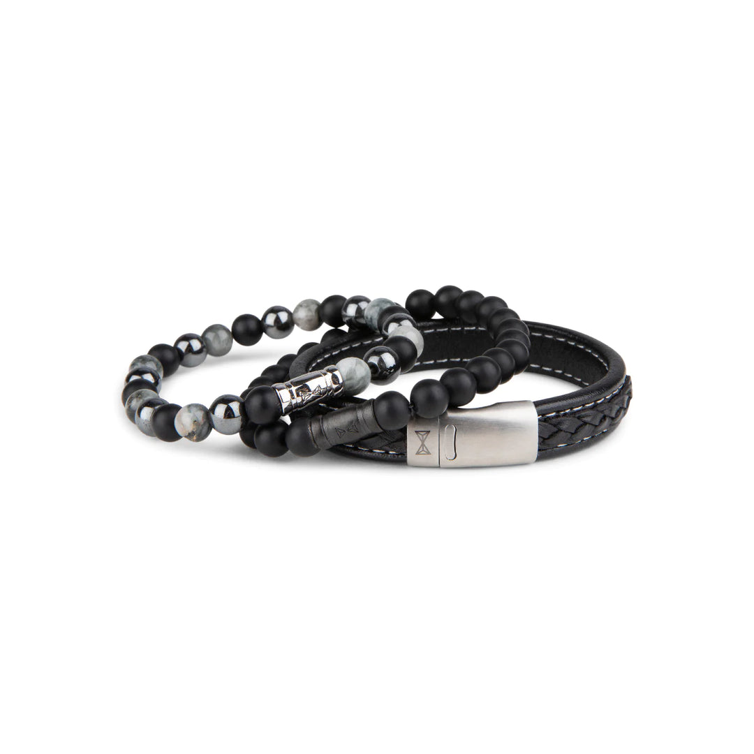 Beaded bracelet men - Black Elk Peak - 8mm