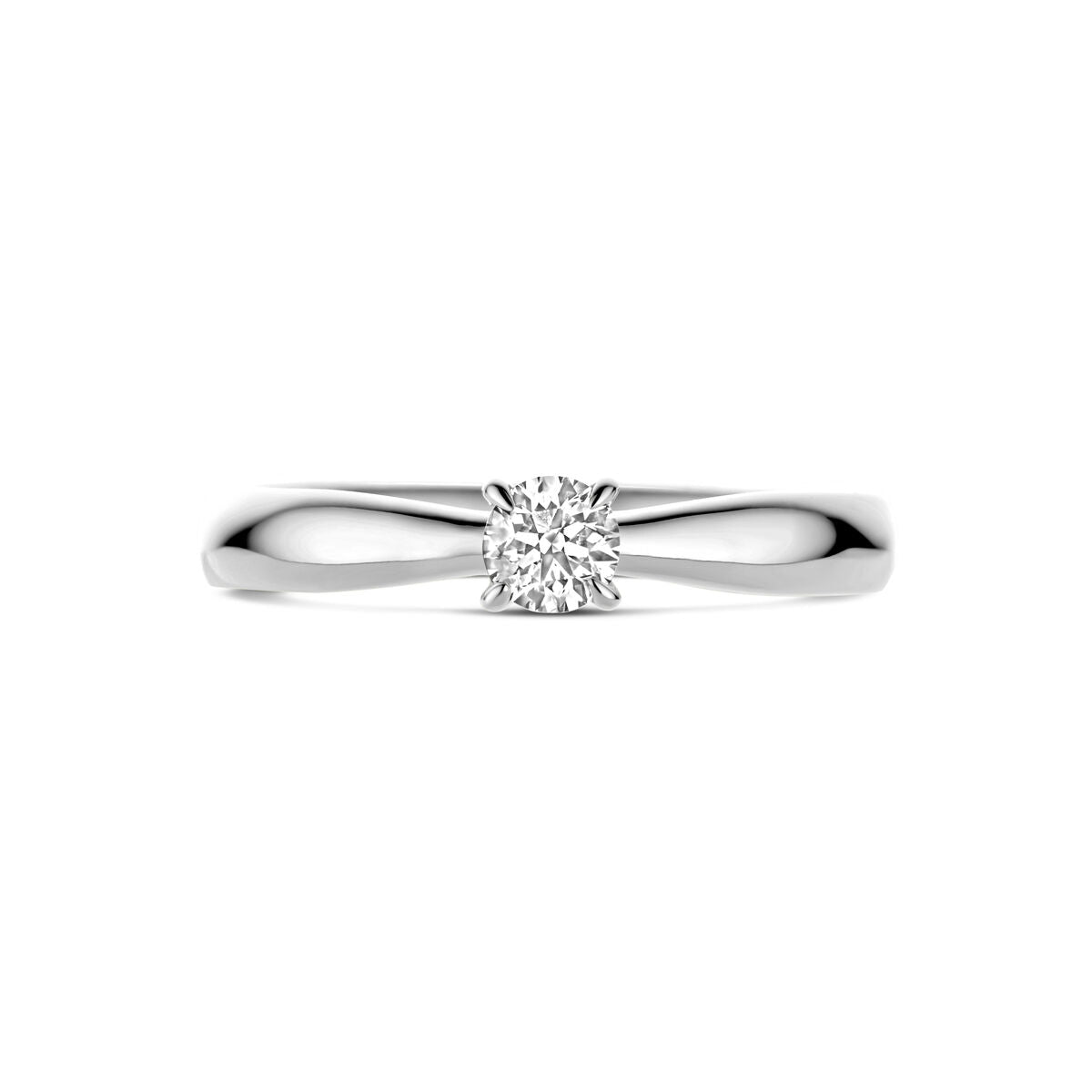 aanzoeksring diamant 0.25ct h si 14K witgoud