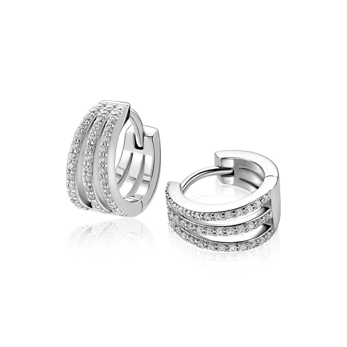 Zinzi Oorbellen Zilver ZIO2727