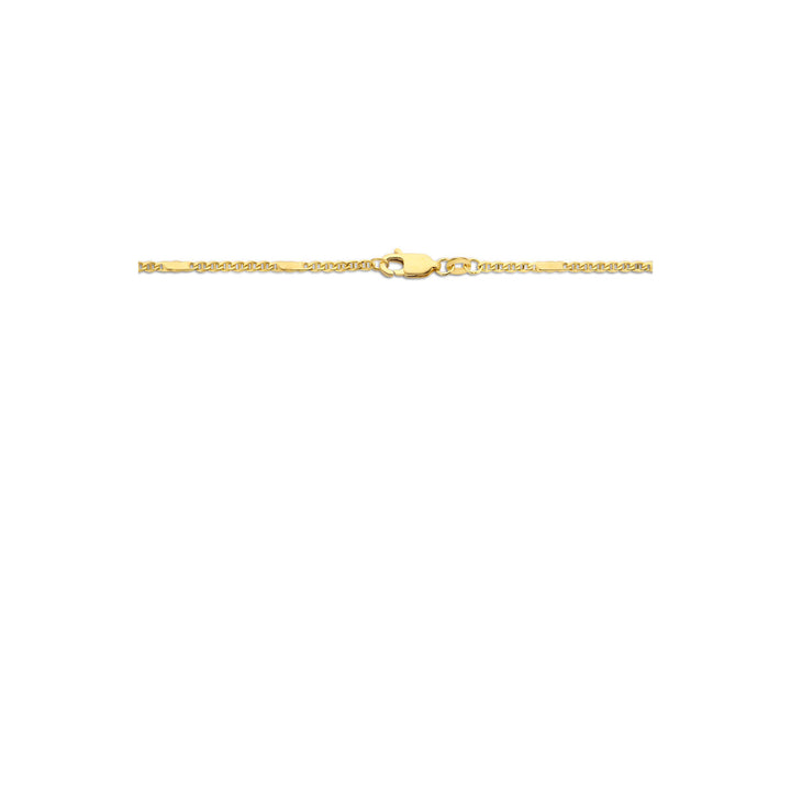 Gouden ketting heren - collier valkenoog met tussenstuk 1,9 mm 14K
