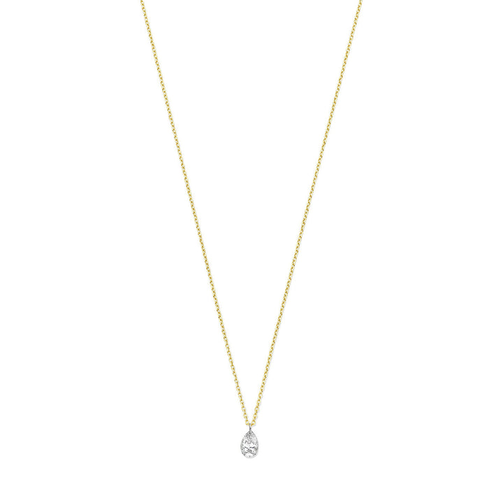 Gold ladies necklace diamond 18K