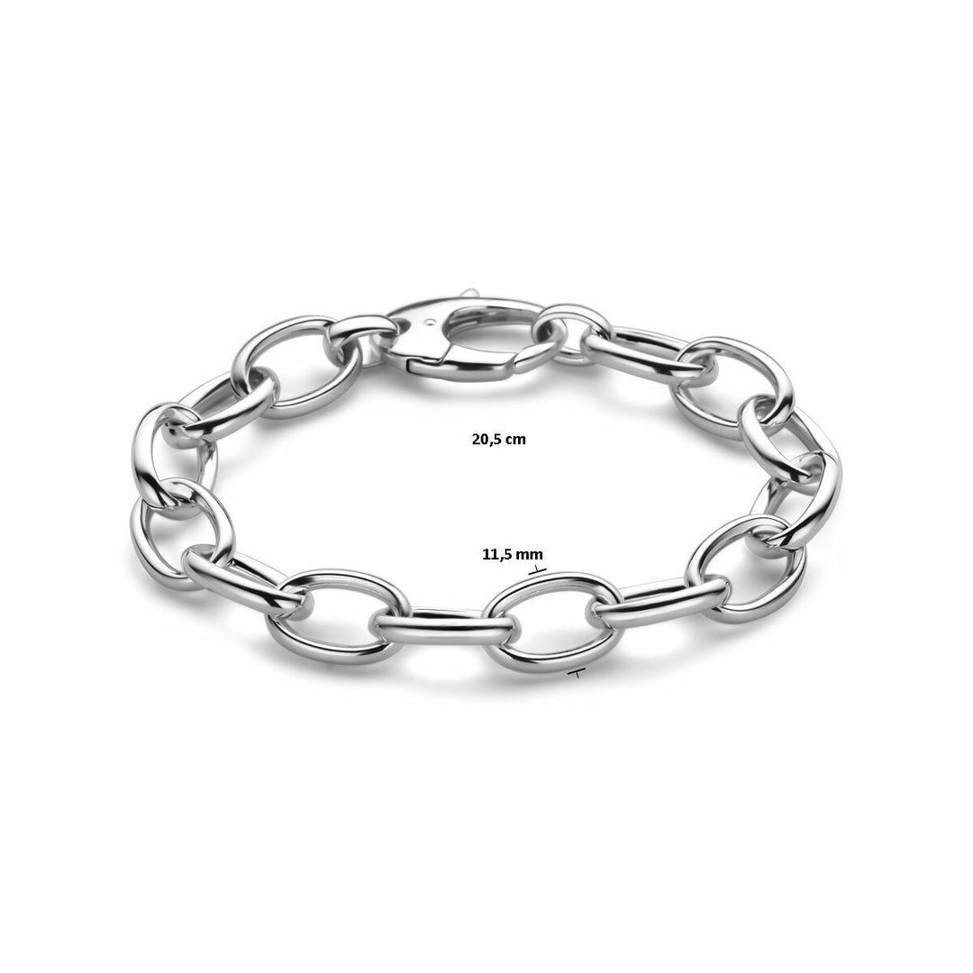 Silver bracelet ladies anchor