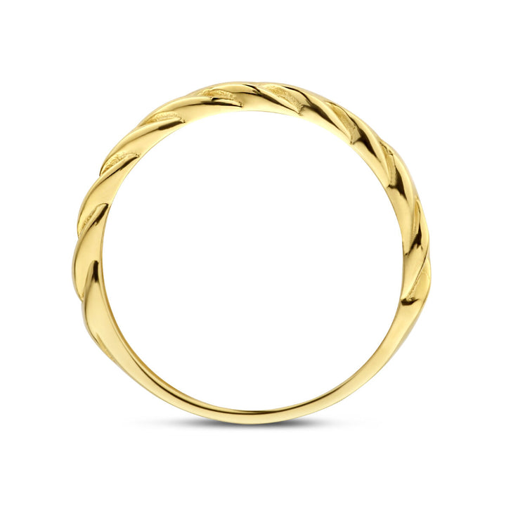 Ring geflochten aus 14K Gelbgold