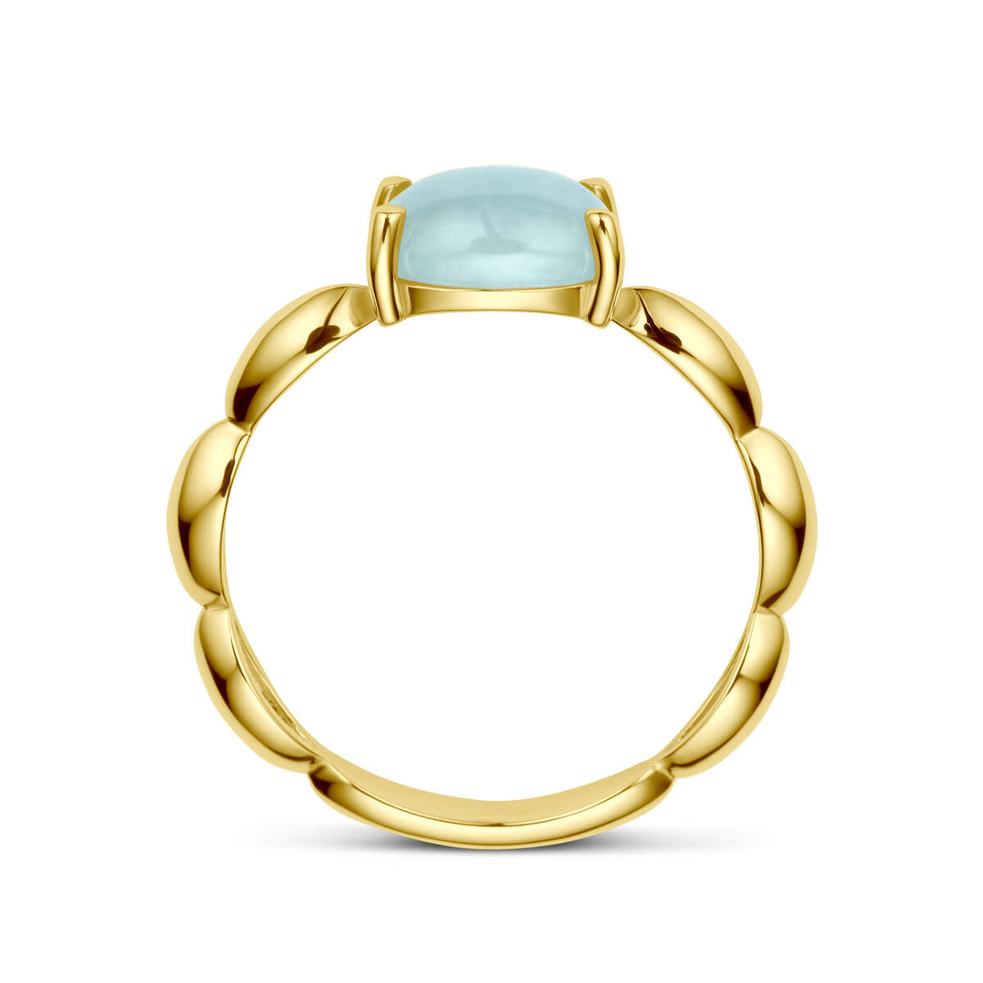 Ring Aquamarin 14K Gelbgold