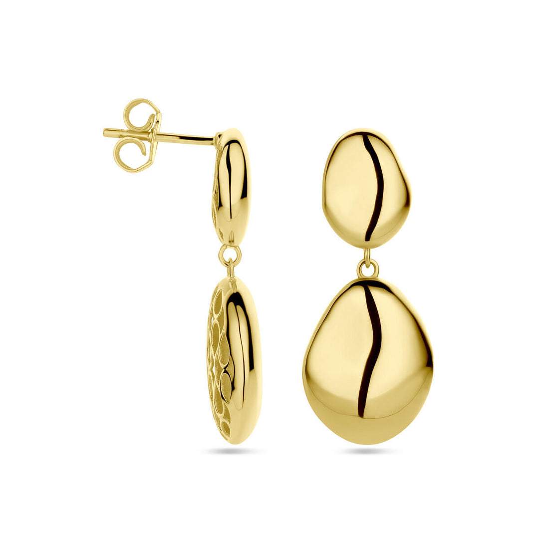 drop earrings in 14K yellow gold