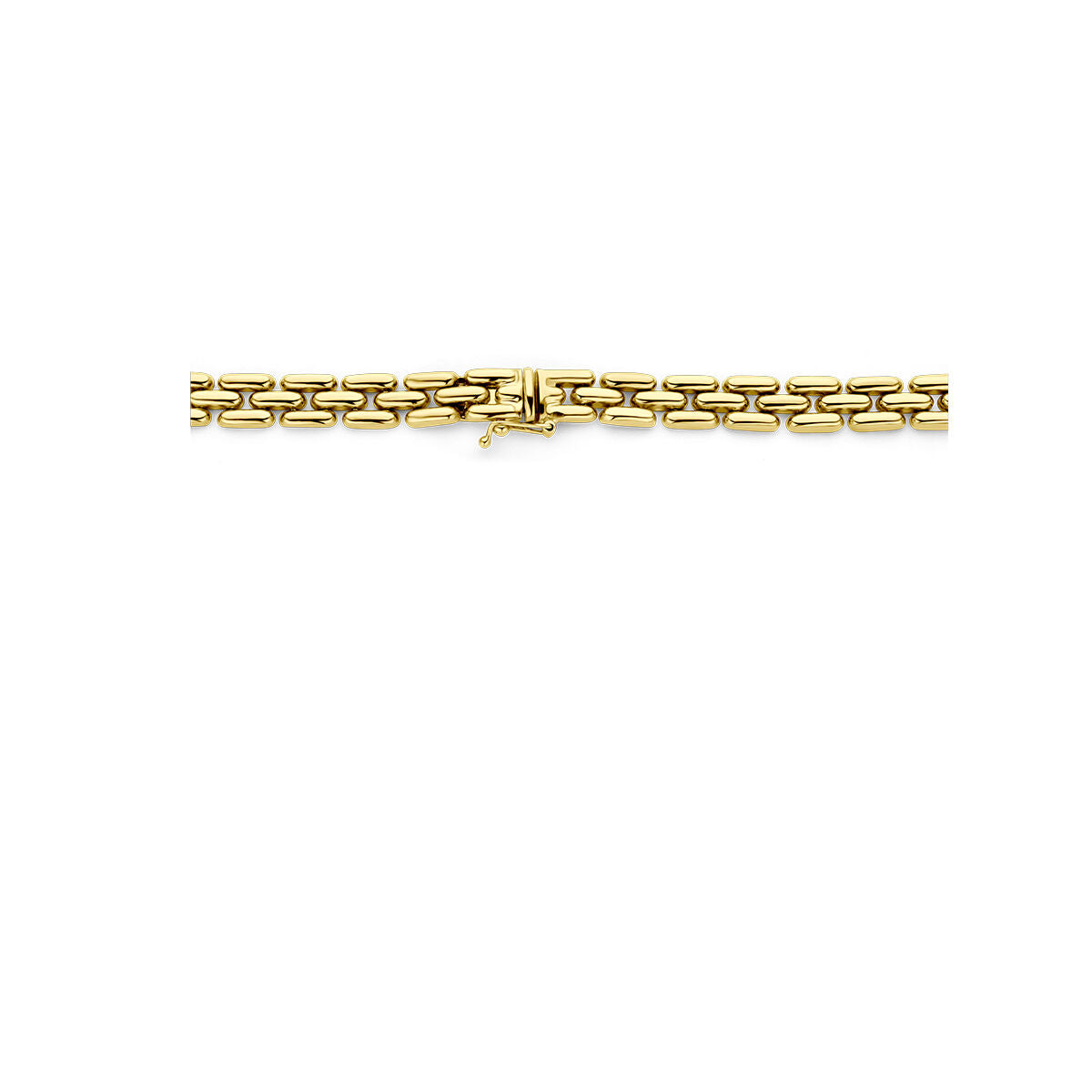 collier panter 6,5 mm 44 cm 14K geelgoud