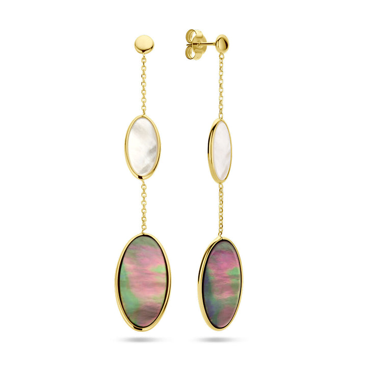 earrings mother of pearl 14K yellow gold