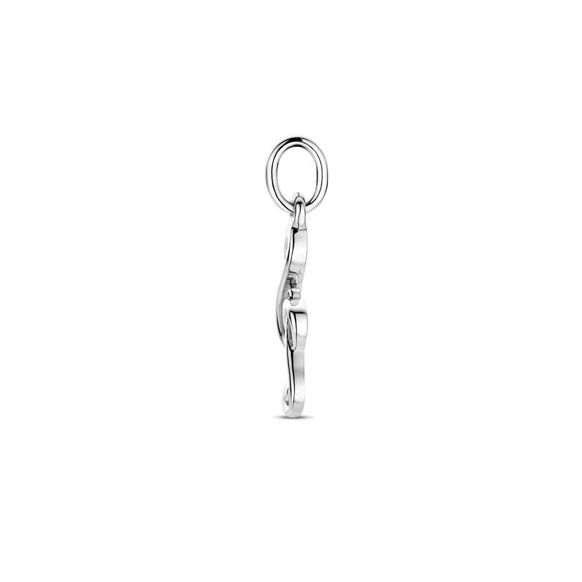 pendant musical note silver rhodium plated
