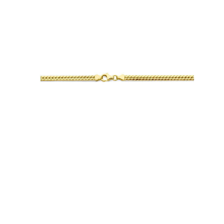 Halskette Gourmet 3,4 mm 43 cm 14K Gelbgold