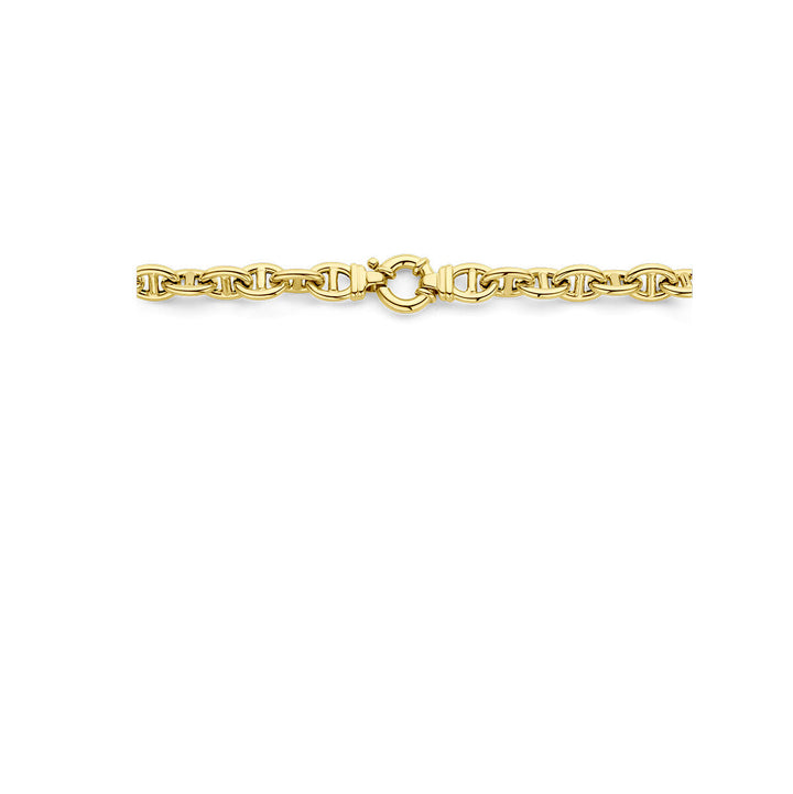 marine necklace 10 mm 45 cm with large spring clasp 14K yellow gold