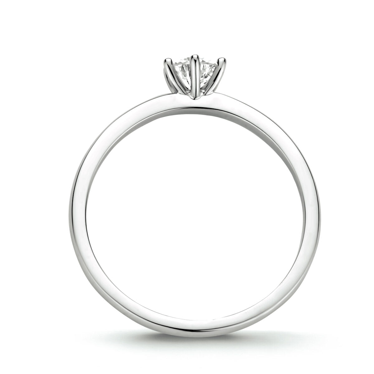 ring diamant 0.25ct h si 14K witgoud