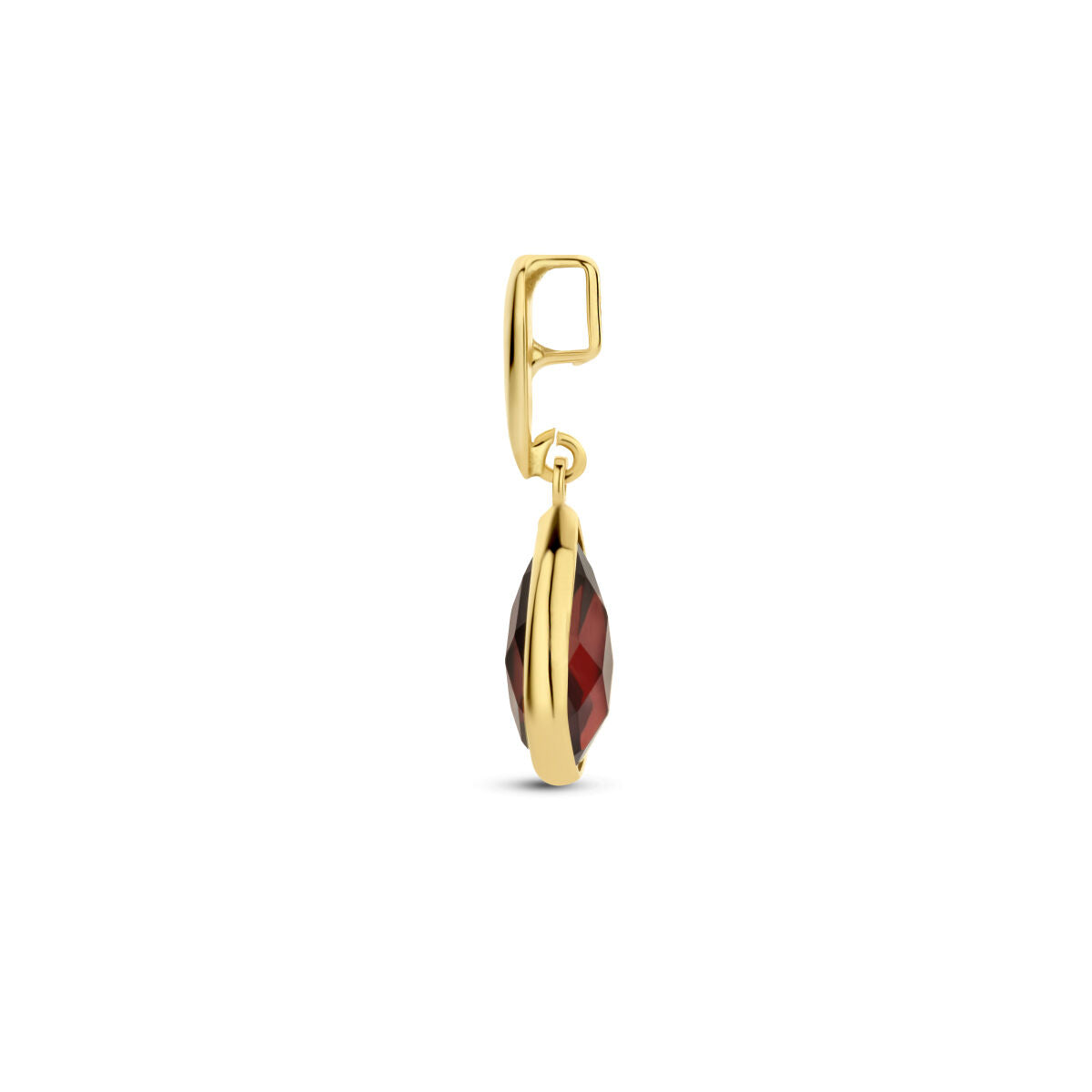 garnet pendant 14K yellow gold