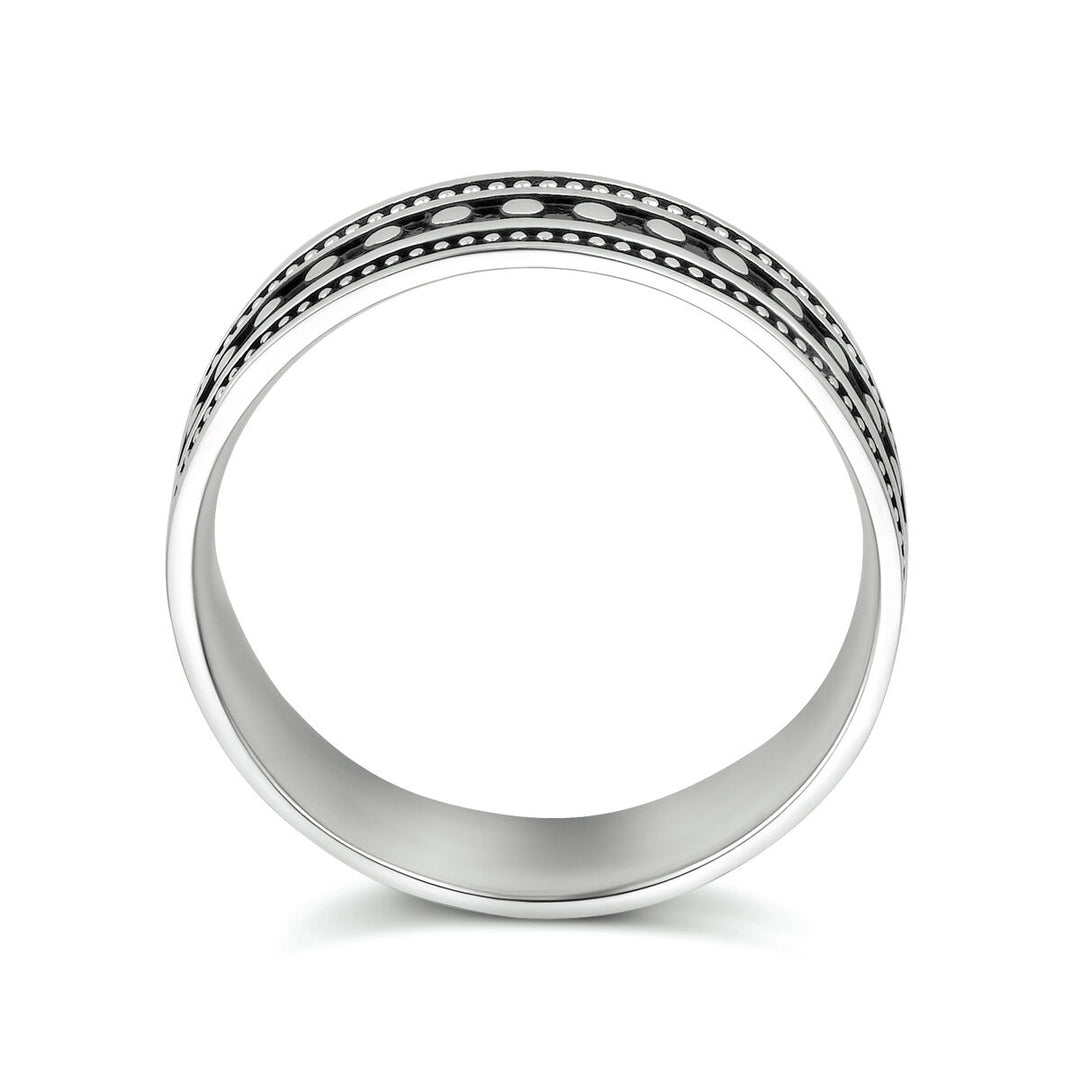 Ring oxi silver oxidized