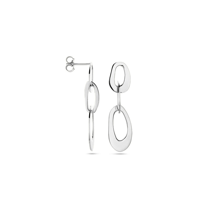 silver rhodium plated earrings