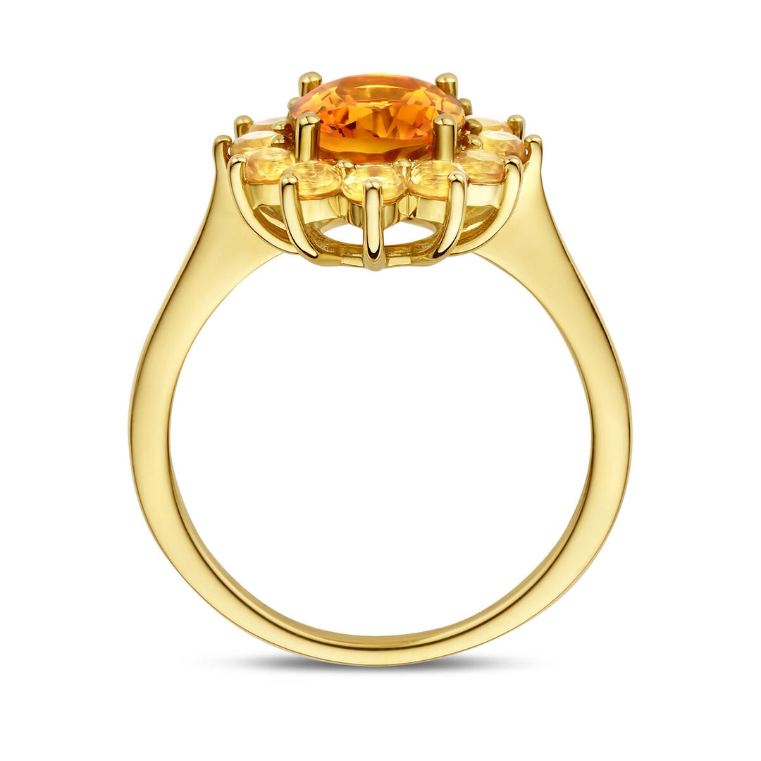 ring citrine 14K yellow gold