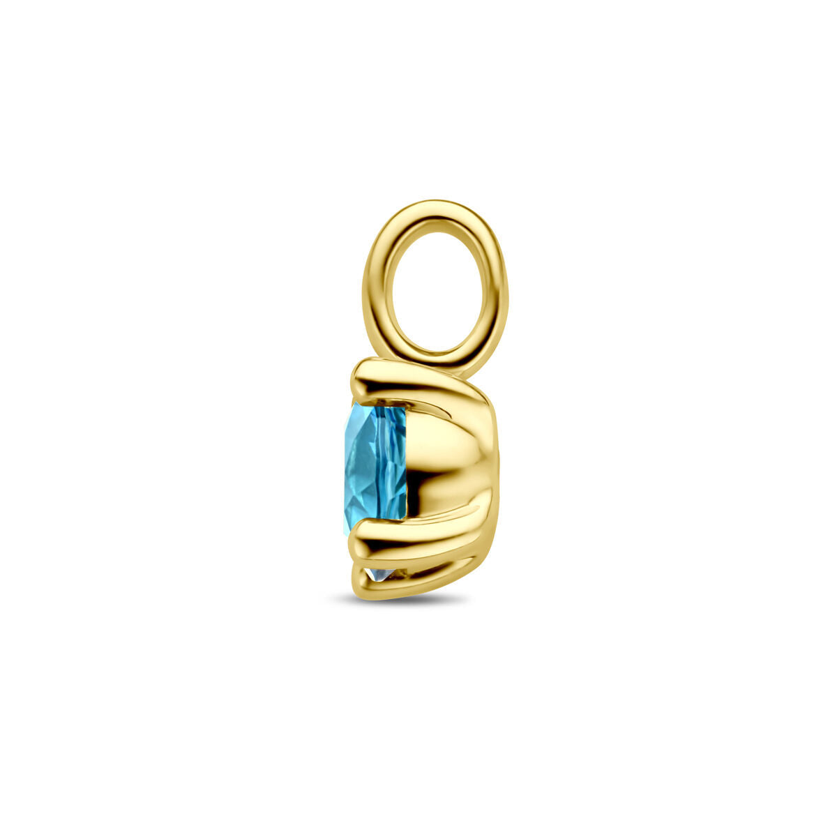 pendant london blue topaz 14K yellow gold
