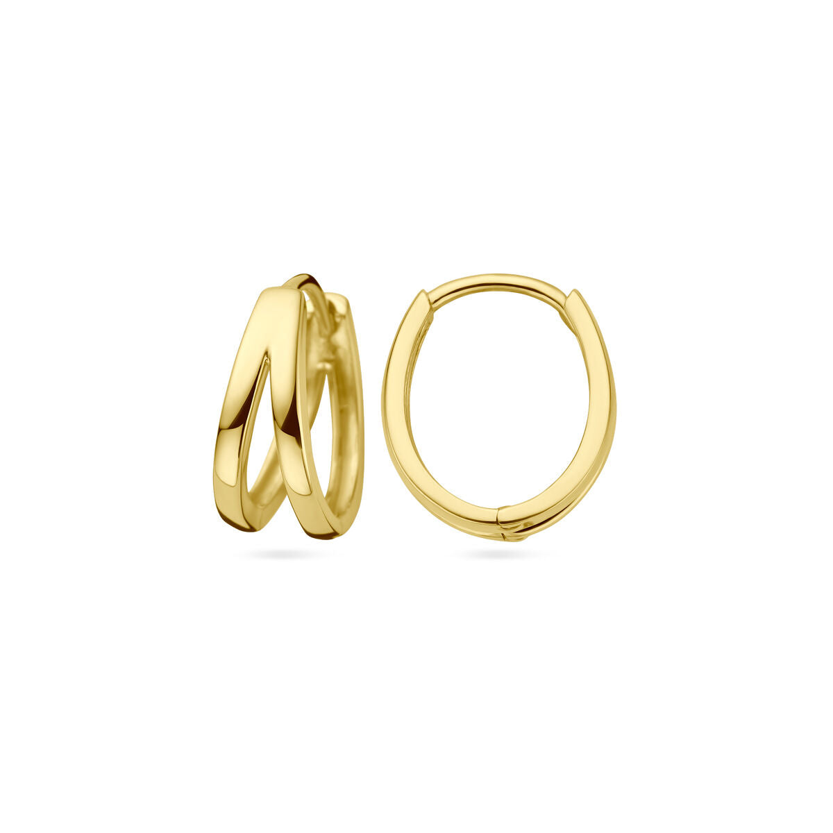 klapoorringen 14K geelgoud