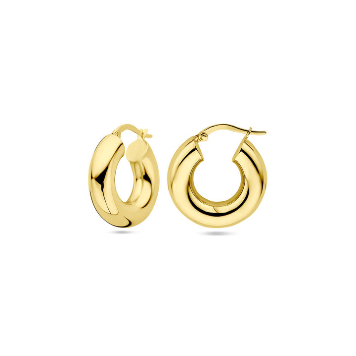 Ohrringe 6,0 mm Rundrohr 14K Gelbgold