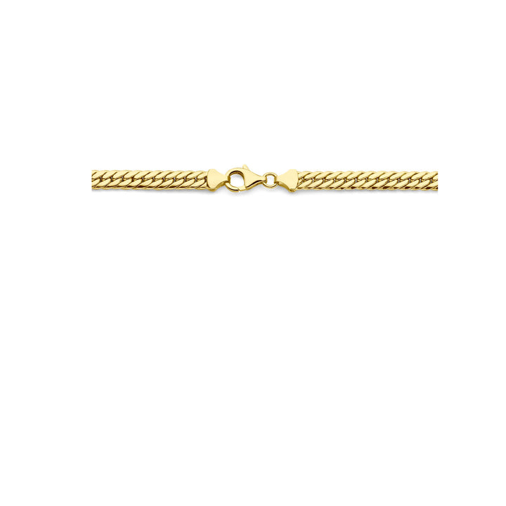 Halskette Gourmette 5,5 mm 45 cm 14K Gelbgold