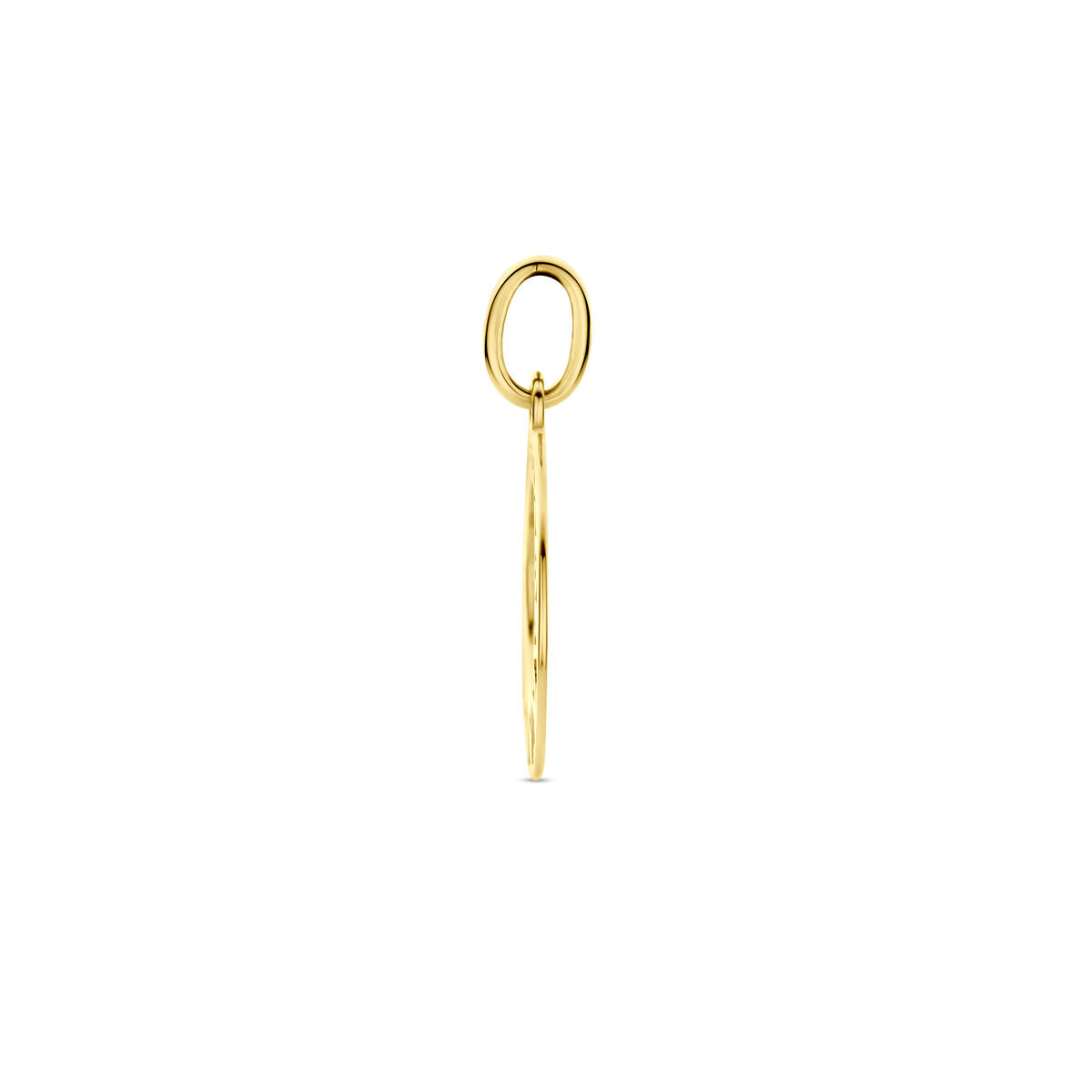 pendant circle 14K yellow gold