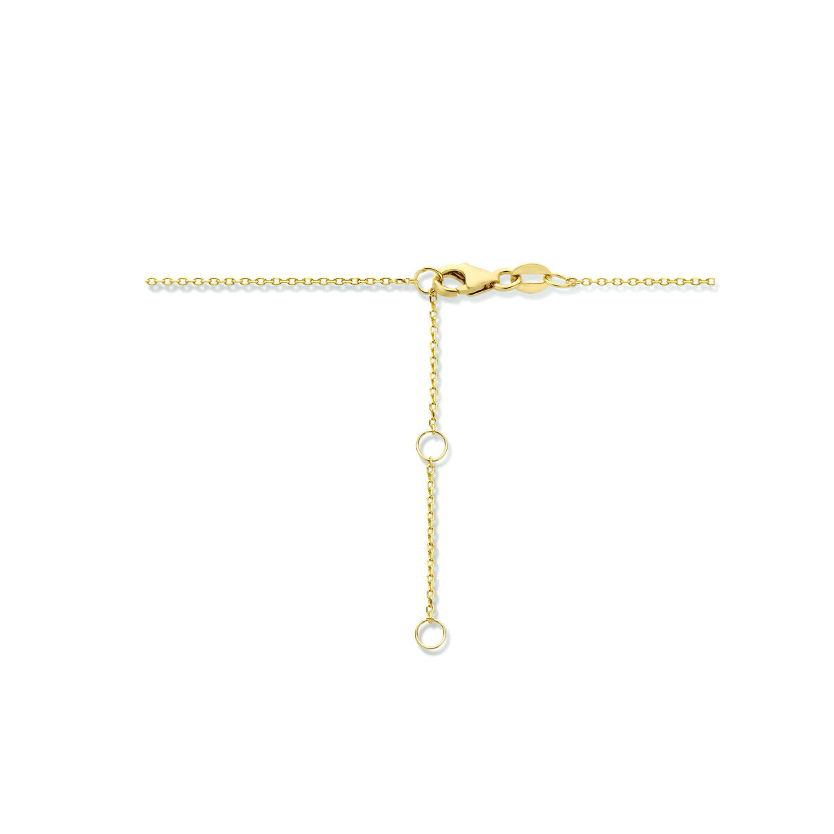collier hartjes 40 - 42 - 44 cm 14K geelgoud