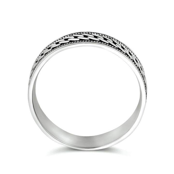 Ring oxi silver oxidized