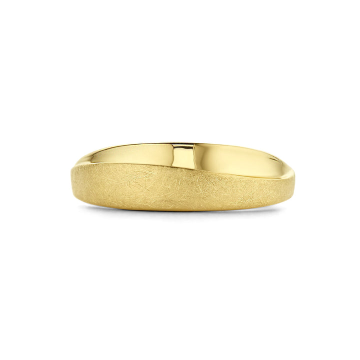 ring polish/matt 14K yellow gold