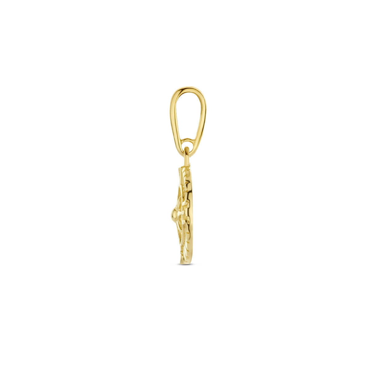 pendant compass 14K yellow gold
