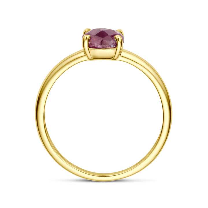 ring ruby ​​14K yellow gold