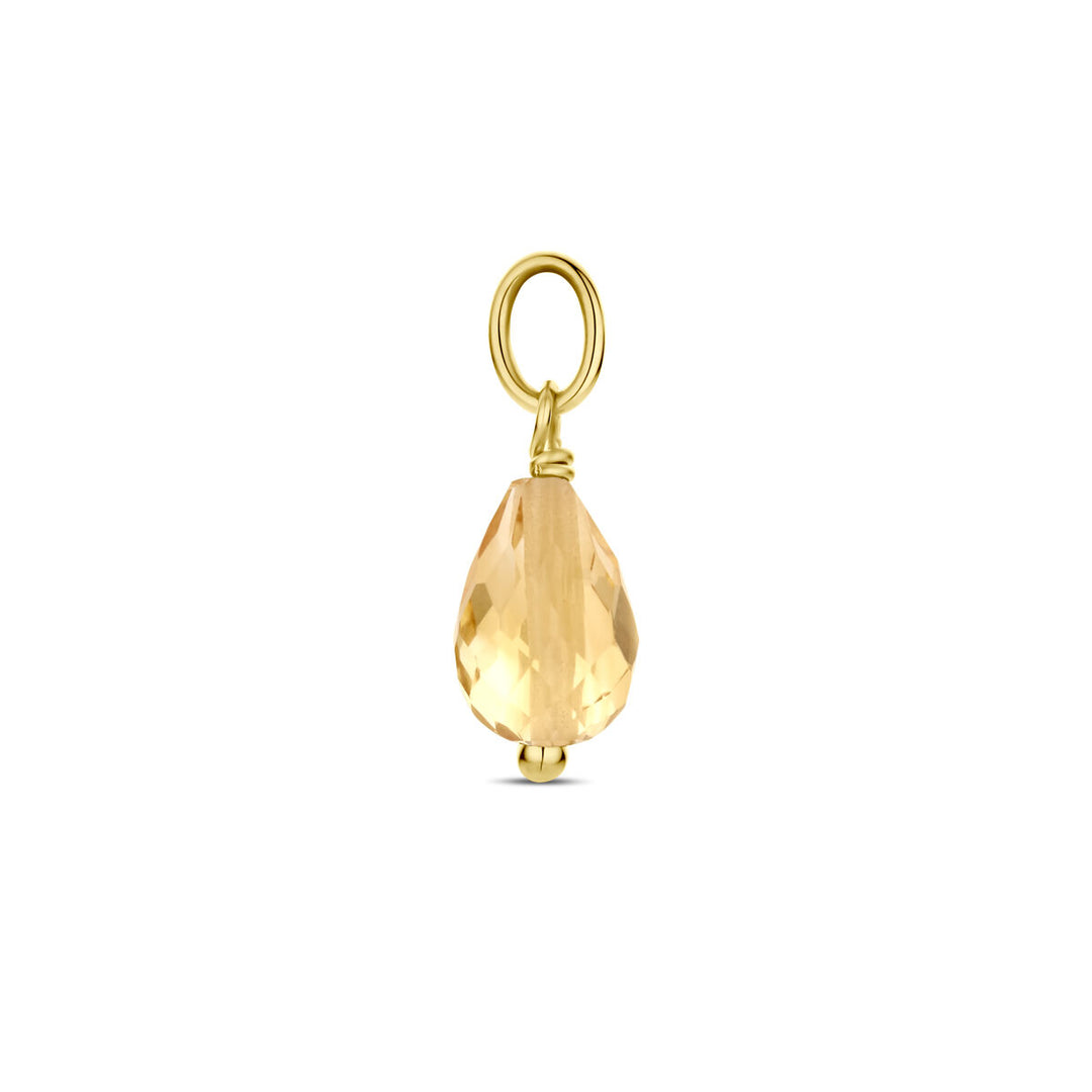 pendant citrine 14K yellow gold