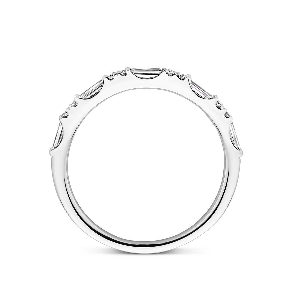 ring diamond 0.36ct h si 14K white gold