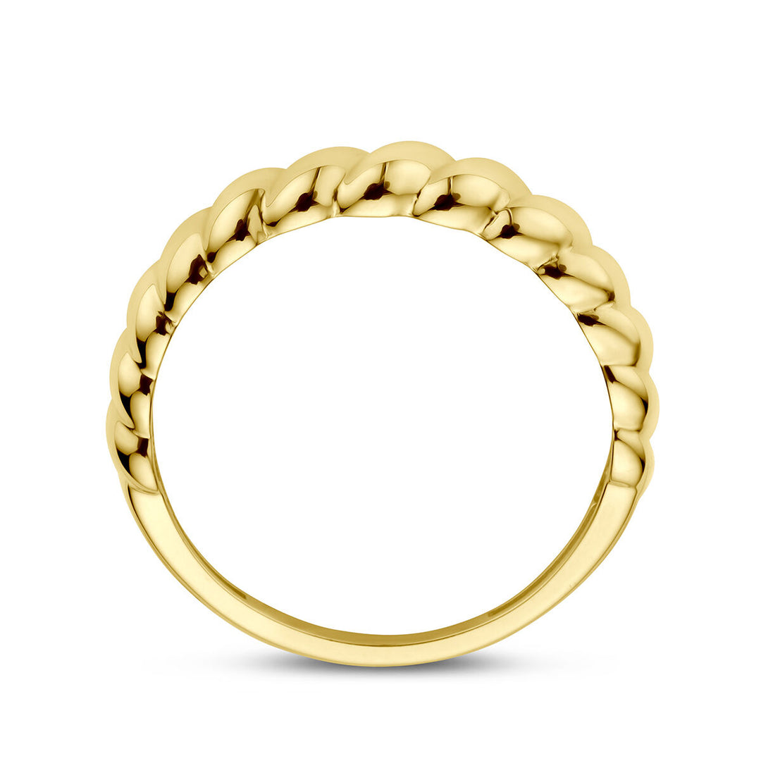 ring turned 14K yellow gold