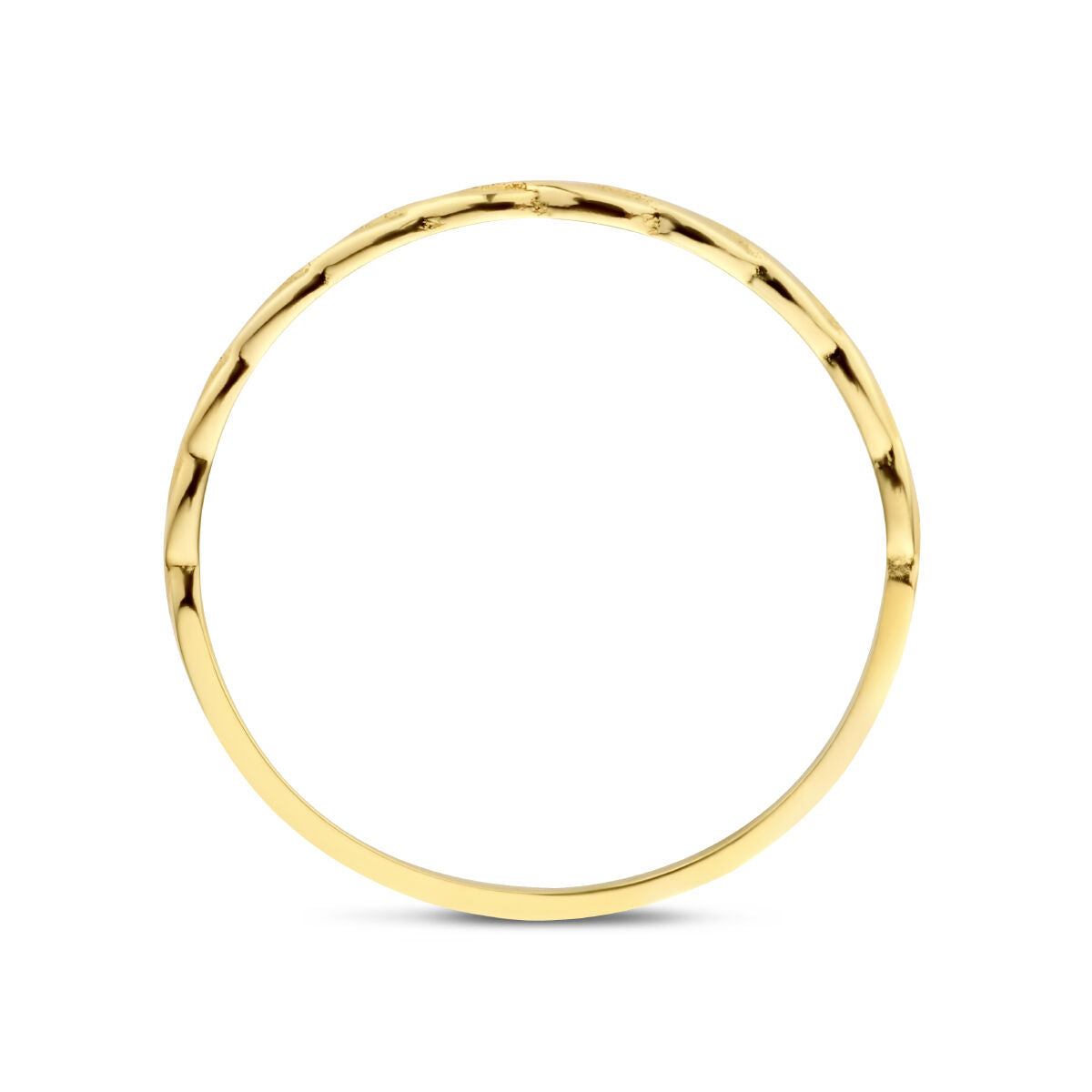 ring turned 14K yellow gold