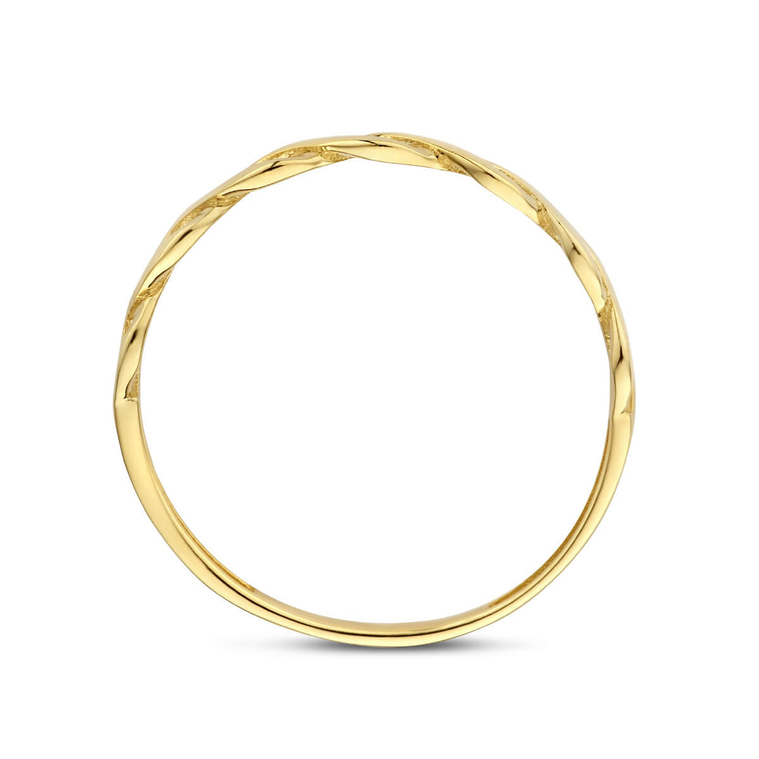 ring braided 14K yellow gold