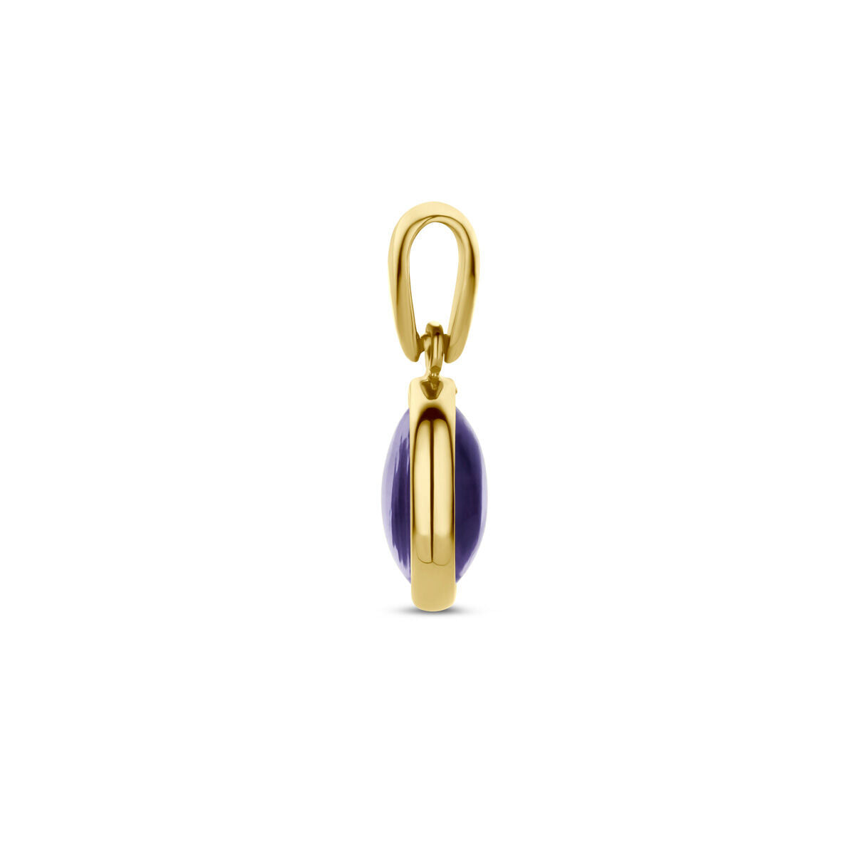 hanger amethist 14K geelgoud