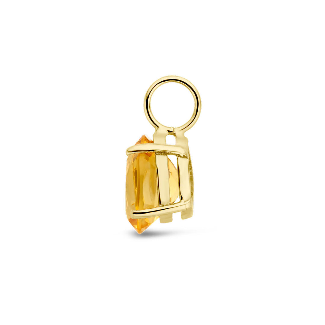 pendant citrine 14K yellow gold