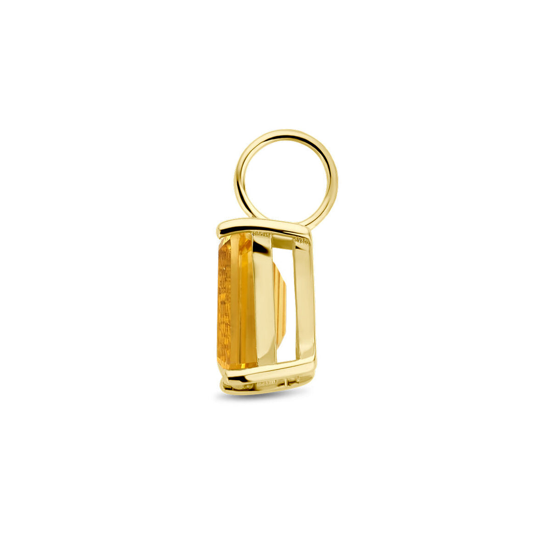 pendant citrine 14K yellow gold