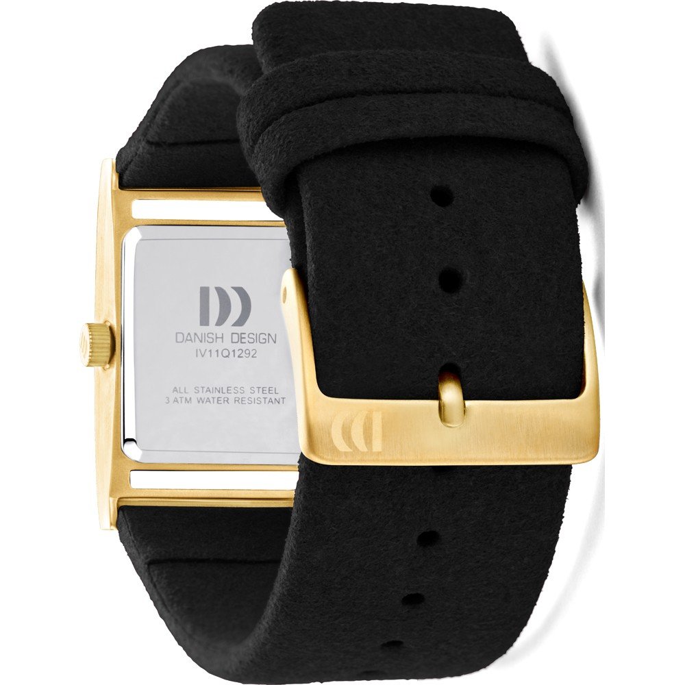 Danish design dames horloge zwarte wijzerplaat - IV11Q1292
