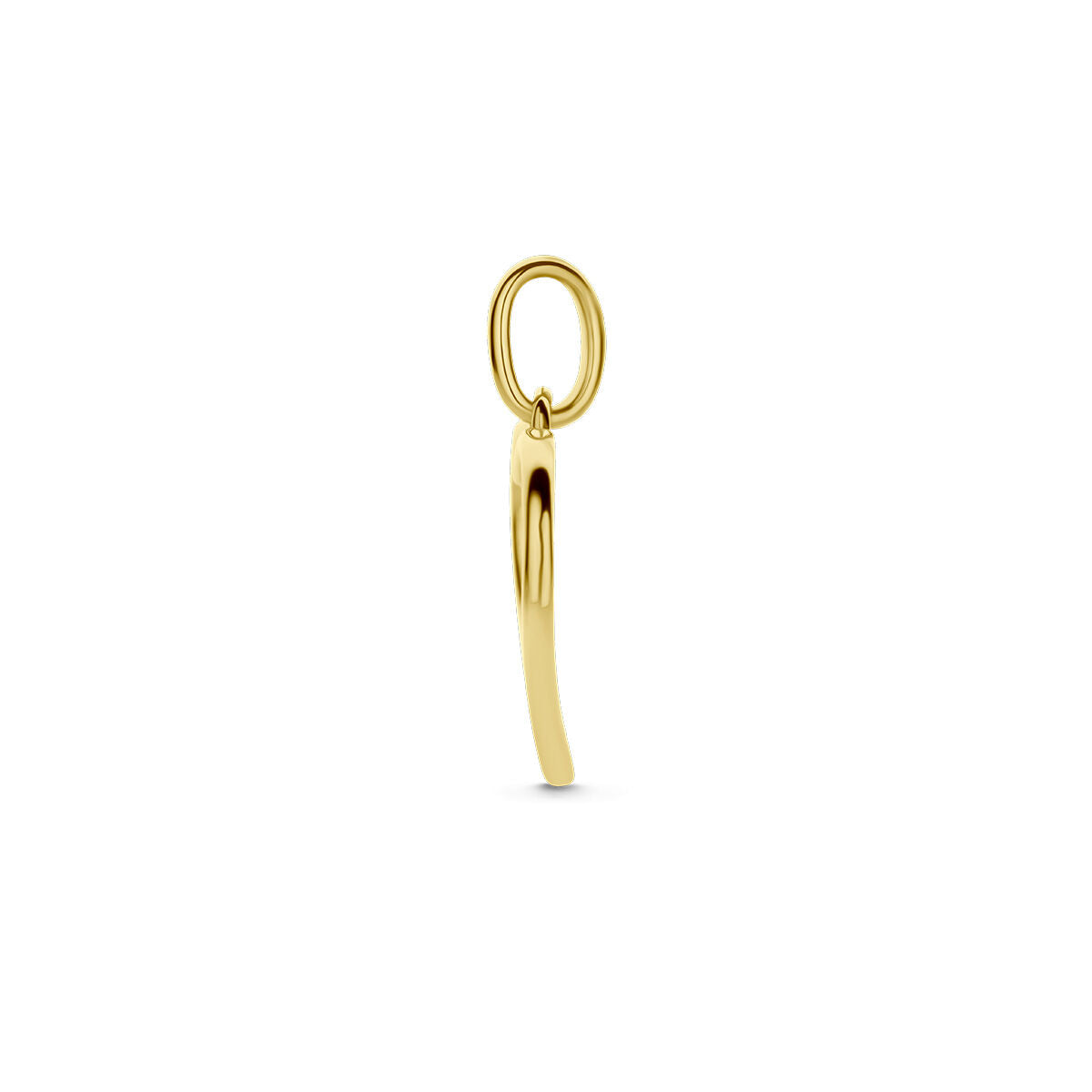 hanger hartjes zirkonia 14K bicolor goud geel/wit