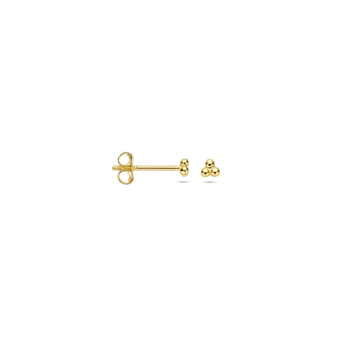 ear studs beads 14K yellow gold