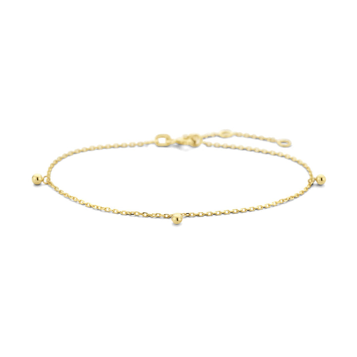 Gold bracelet ladies beads 14K