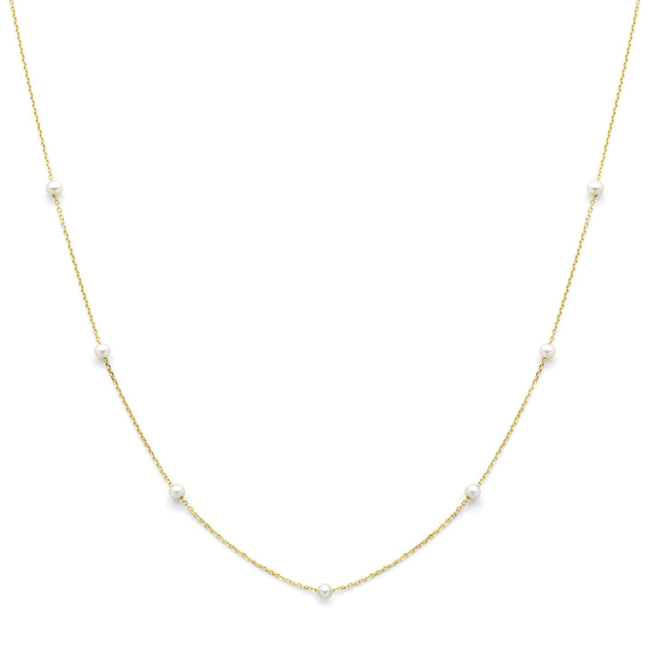 collier parels 42 - 45 cm 14K geelgoud