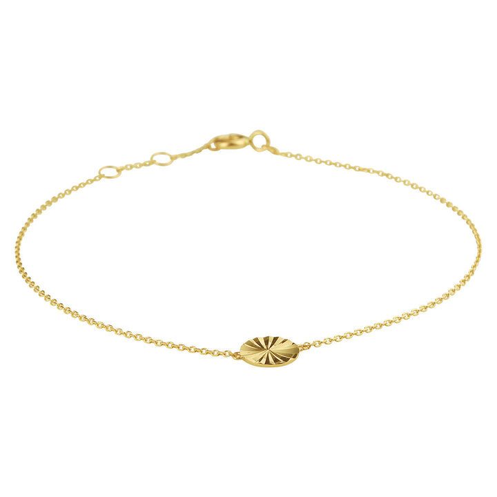 armband rondje 16,5 - 17,5 - 18 cm 14K geelgoud